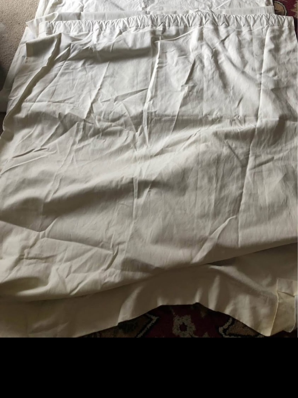 50x110 linen blend beige panel curtain lo